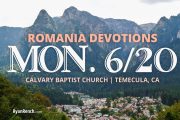 Romania Devotional Journal - June 20